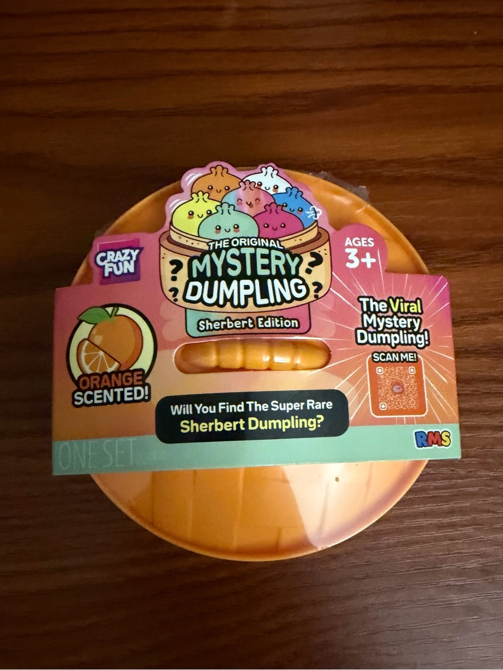 RMS Five below Mystery Squishy Dumpling SHERBET EDITION Orange Scented Crazy Fun